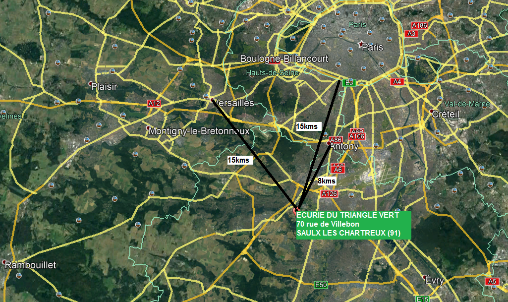 Plan Google kms Paris Versailles